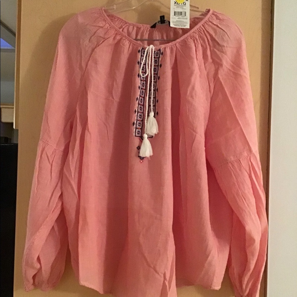 Red Boho Shirt